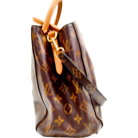 489845AL (S6) Louis Vuitton Crossbody Bag Montaigne MM Brown Monogram - Picture 2 of 11